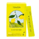 TEAZEN V Fit Matcha Citron – Boisson instantanée au thé vert – 10 sachets – Sans sucre, végétalien, faible en calories – Mélange japonais de matcha et de citron pour l'énergie et le métabolisme