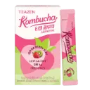 TEAZEN Kombucha Erdbeere Kiwi – Hydrations-Getränkepulver – Zuckerfrei – Lebende Probiotika & Präbiotika – 10 Sticks