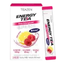 TEAZEN Energy Tea Boost – 10 sticks – Mélange de boisson énergisante naturelle – Sans sucre – Probiotiques + Guarana – Hydratation faible en calories